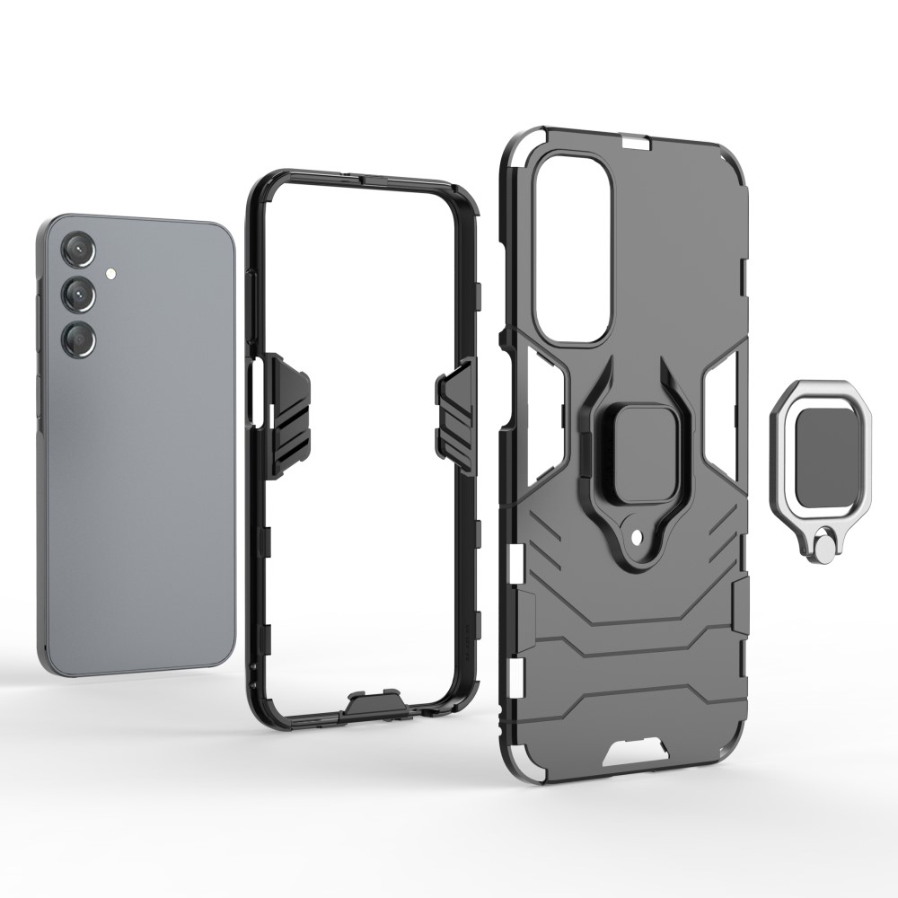  Samsung Galaxy A25 5G Skal Ring Hybrid Armor Blå