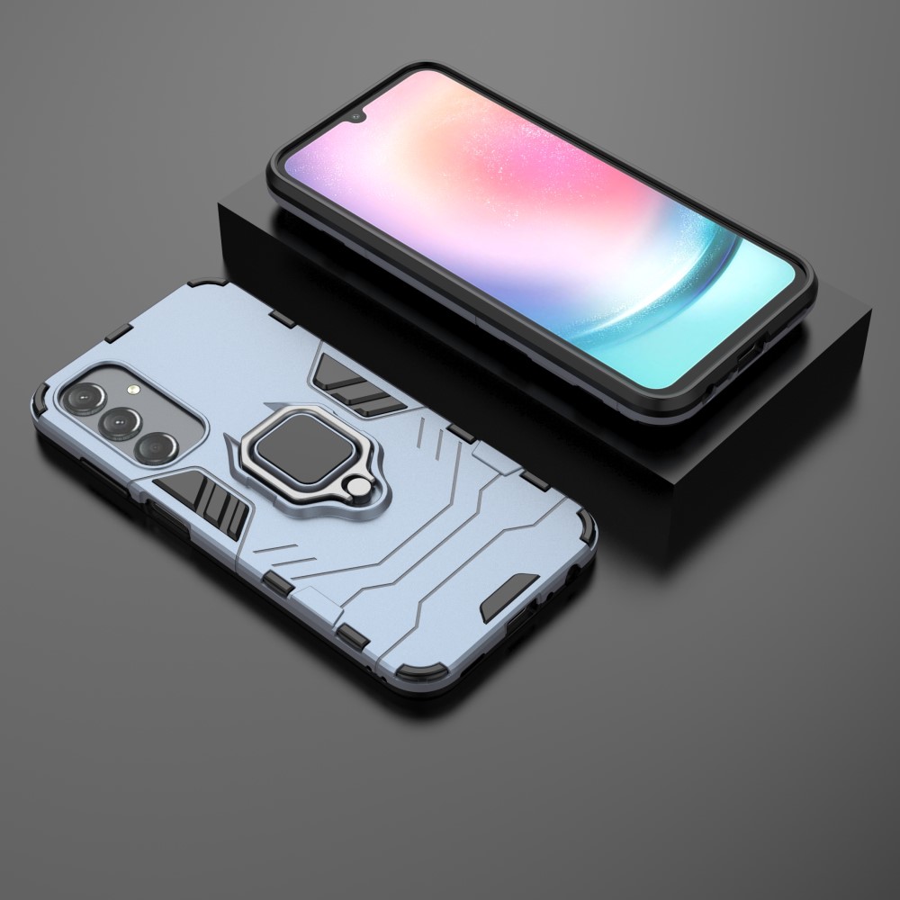  Samsung Galaxy A25 5G Skal Ring Hybrid Armor Blå