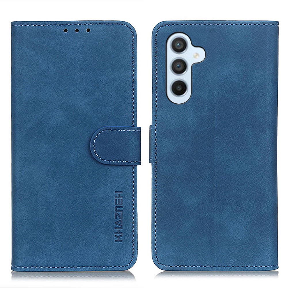 KHAZNEH KHAZNEH Samsung Galaxy A05s 4G Fodral Retro Läder Blå