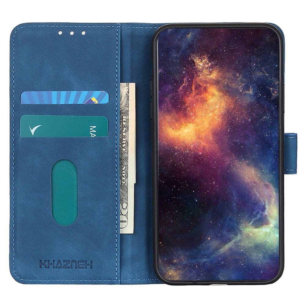 KHAZNEH KHAZNEH Samsung Galaxy A05s 4G Fodral Retro Läder Blå