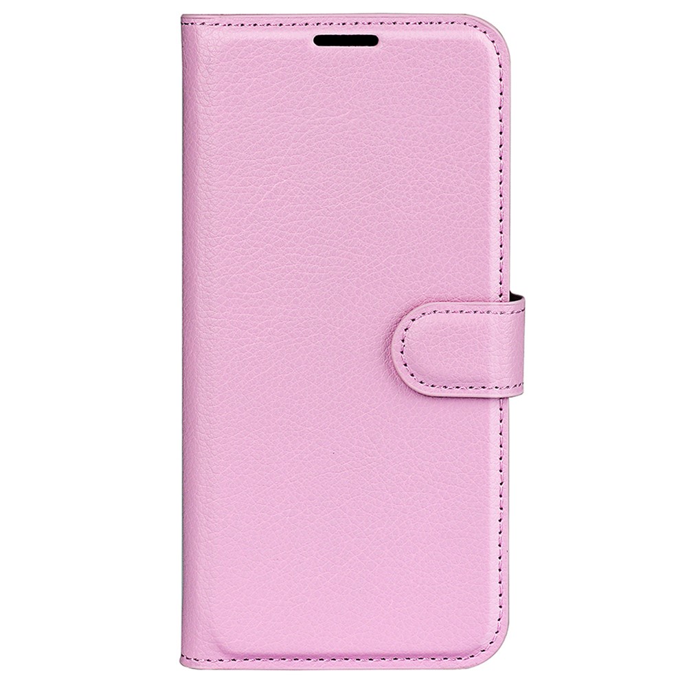  Samsung Galaxy A25 5G Fodral Litchi Läder Ljus Rosa