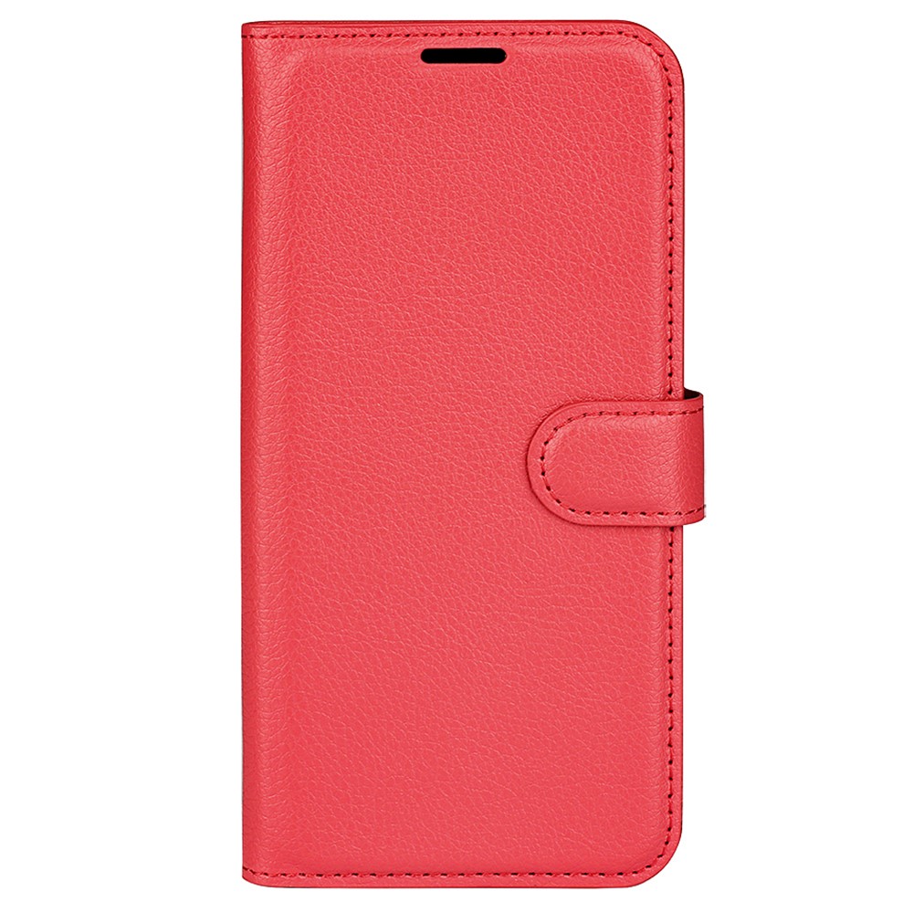  Samsung Galaxy A25 5G Fodral Litchi Läder Röd
