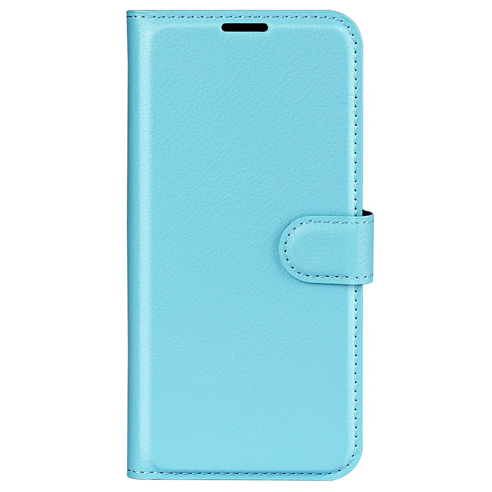  Samsung Galaxy A25 5G Fodral Litchi Läder Ljus Blå