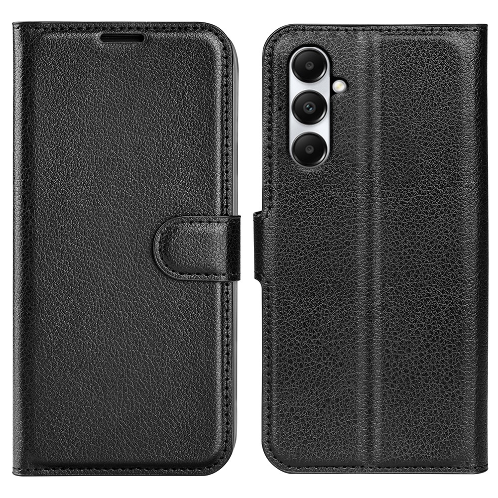  Samsung Galaxy A05s 4G Fodral Litchi Läder Svart