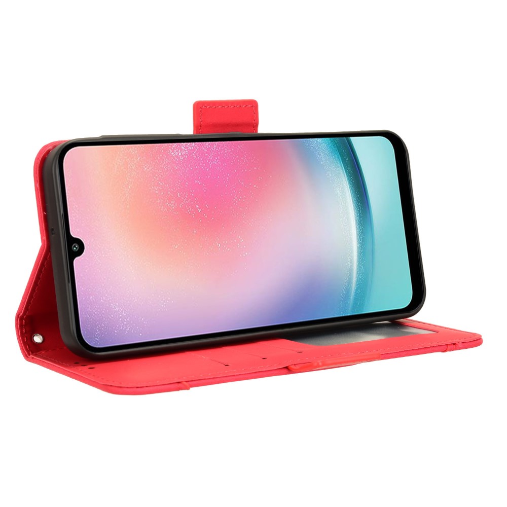  Samsung Galaxy A25 5G Fodral Med Avtagbart Kortfodral Röd