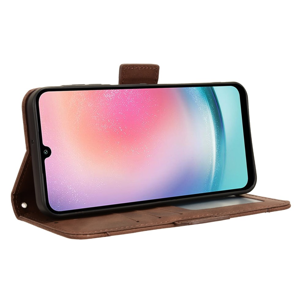  Samsung Galaxy A25 5G Fodral Med Avtagbart Kortfodral Brun