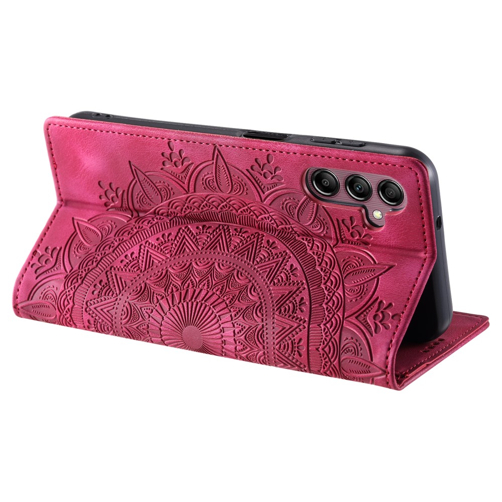  Samsung Galaxy A25 5G Fodral Flip Mandala Läder Rosa
