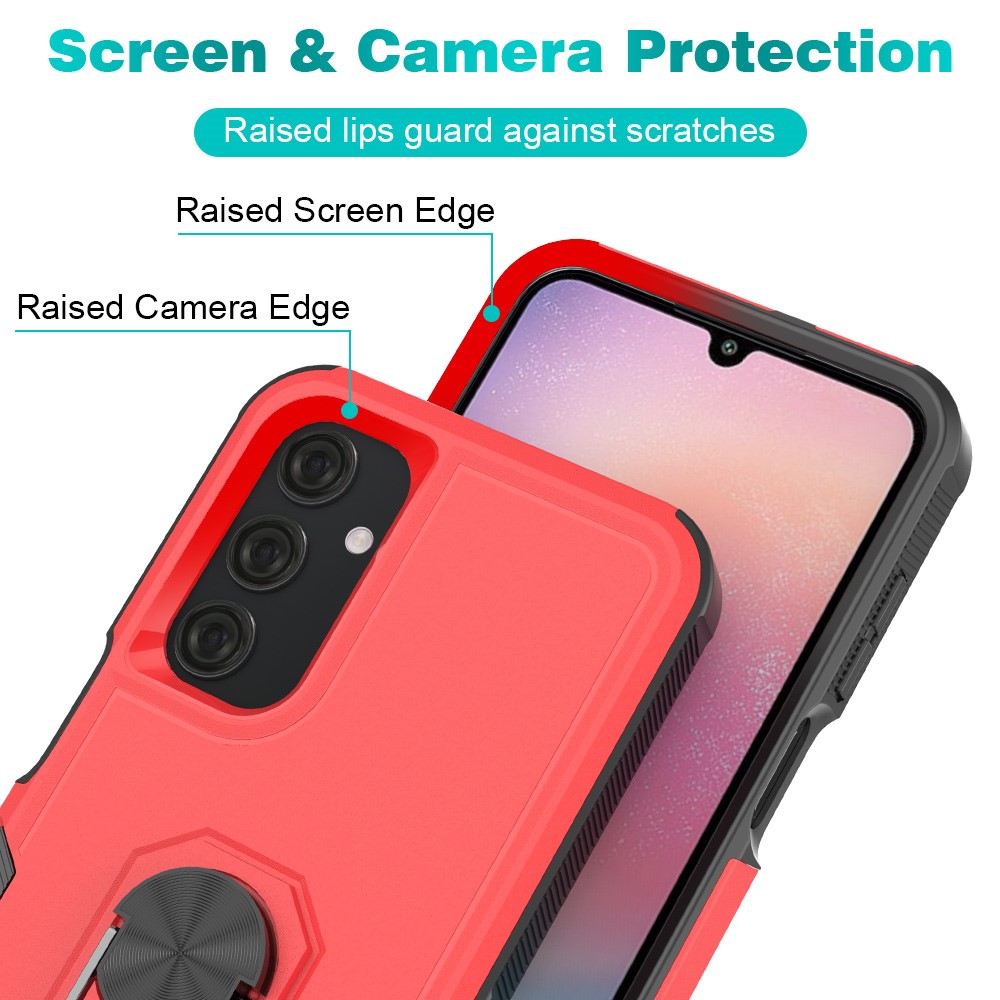  Samsung Galaxy A25 5G Skal Ring Shockproof Xtreme Röd