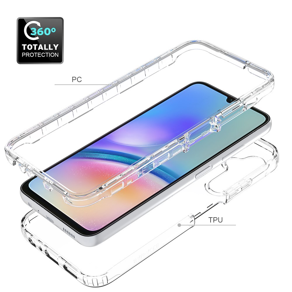  Samsung Galaxy A05s 4G 360° Shockproof Hybrid Skal Transparent