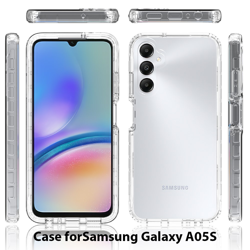  Samsung Galaxy A05s 4G 360° Shockproof Hybrid Skal Transparent