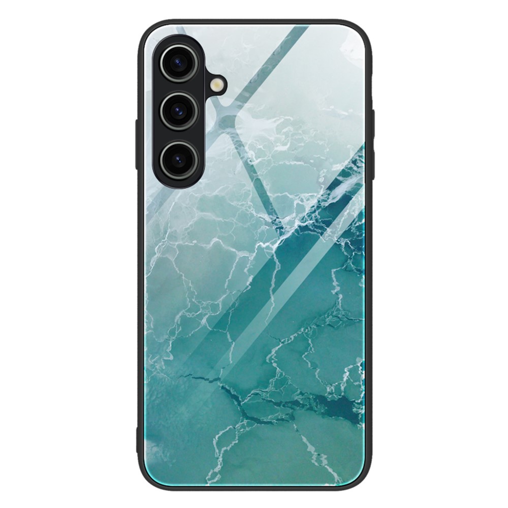  Samsung Galaxy A05s 4G Skal Marmor Härdat Glas Green Ocean