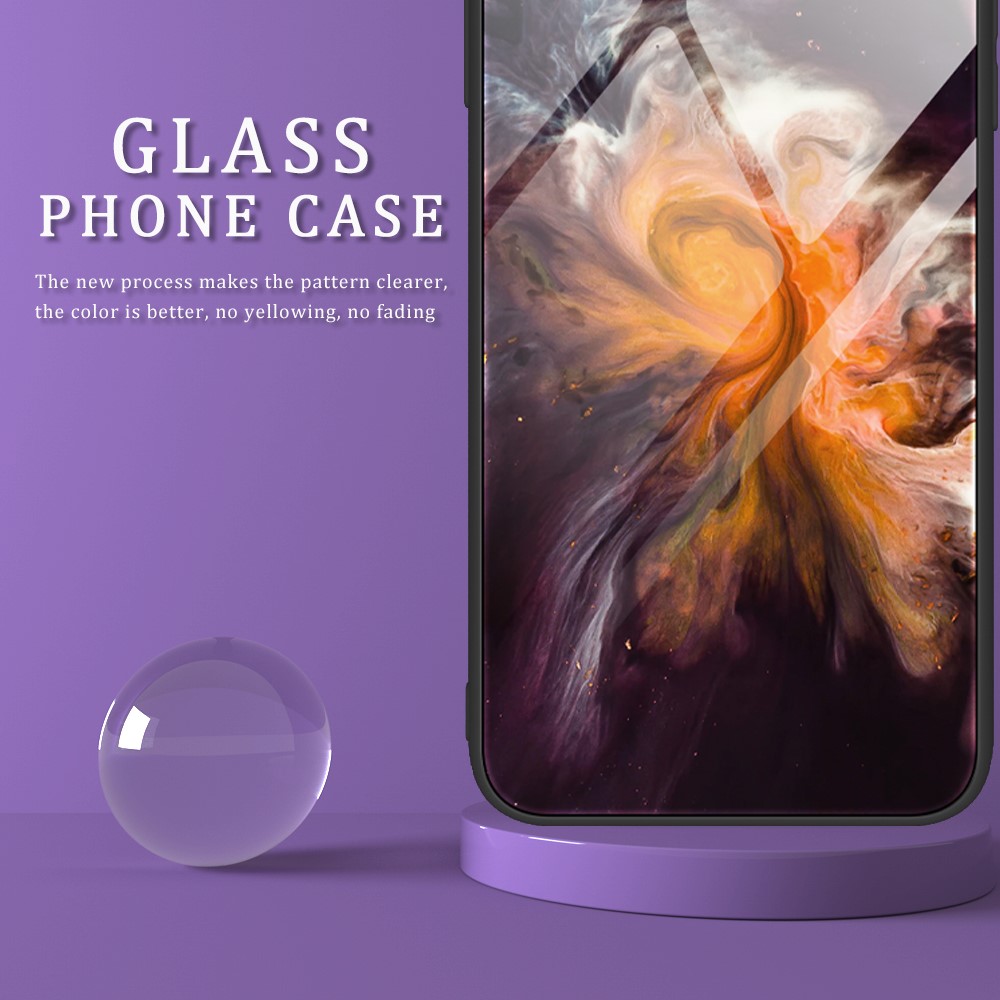  Samsung Galaxy A05s 4G Skal Marmor Härdat Glas Blå