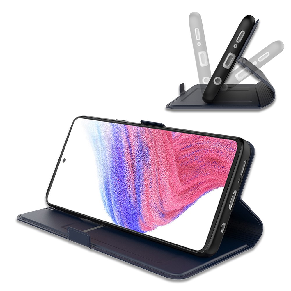  Samsung Galaxy A25 5G Fodral Slim Läder Blå