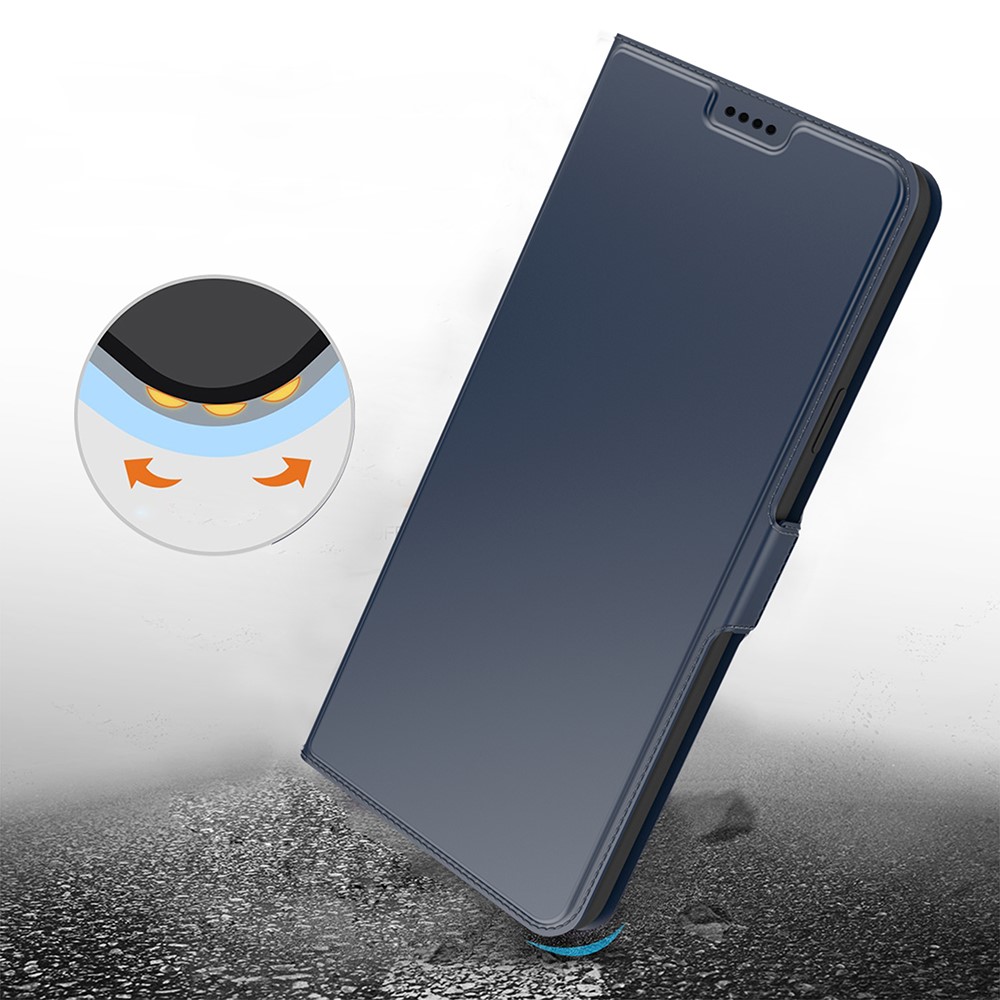  Samsung Galaxy A25 5G Fodral Slim Läder Blå