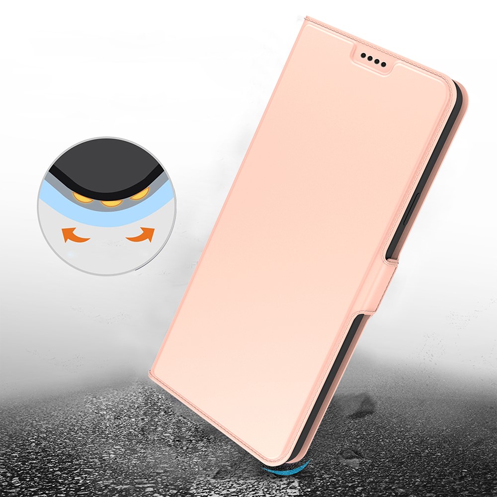  Samsung Galaxy A25 5G Fodral Slim Läder Roséguld