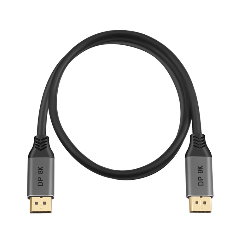  DisplayPort 1.4 Hane - DisplayPort 1.4 Hane 8K 60Hz 1m Kabel Svart