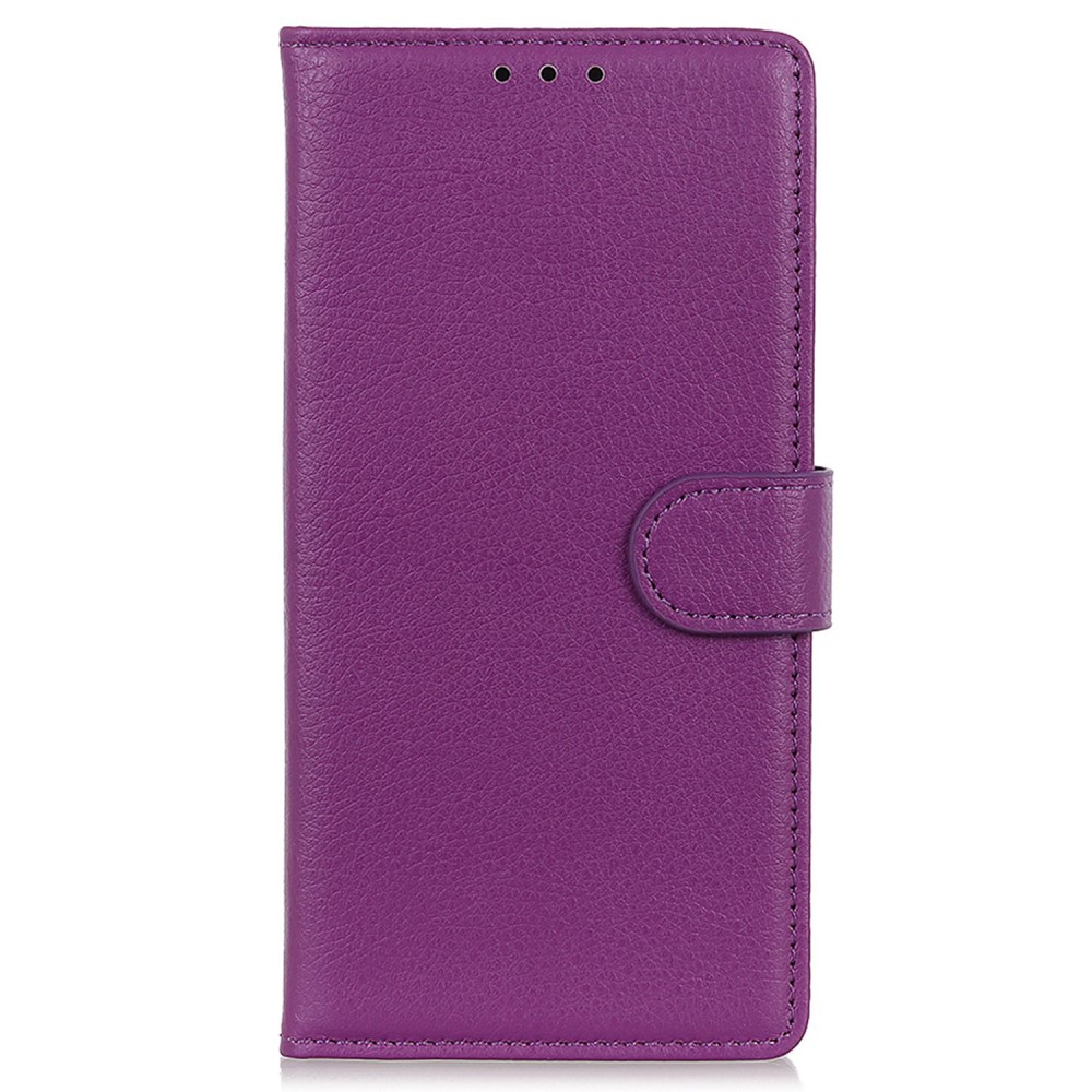  Samsung Galaxy S24 Fodral Läder Litchi Lila