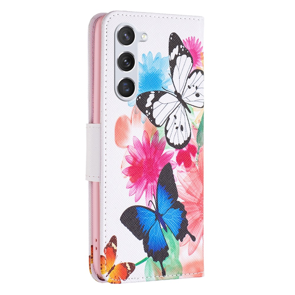  Samsung Galaxy S24 Fodral Med Tryck Två Fjärilar
