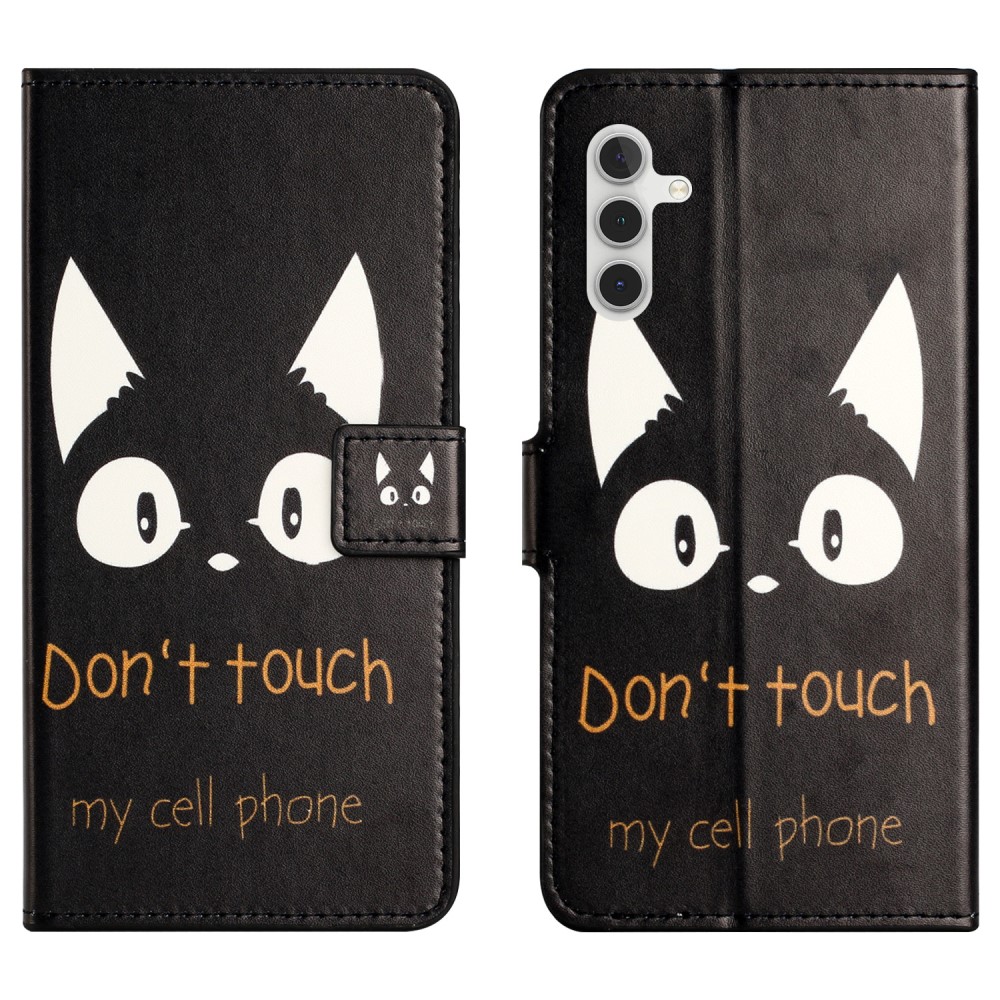  Samsung Galaxy S24 Fodral Med Tryck Dont Touch Katt