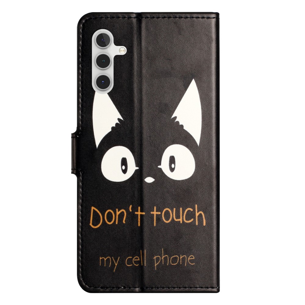  Samsung Galaxy S24 Fodral Med Tryck Dont Touch Katt