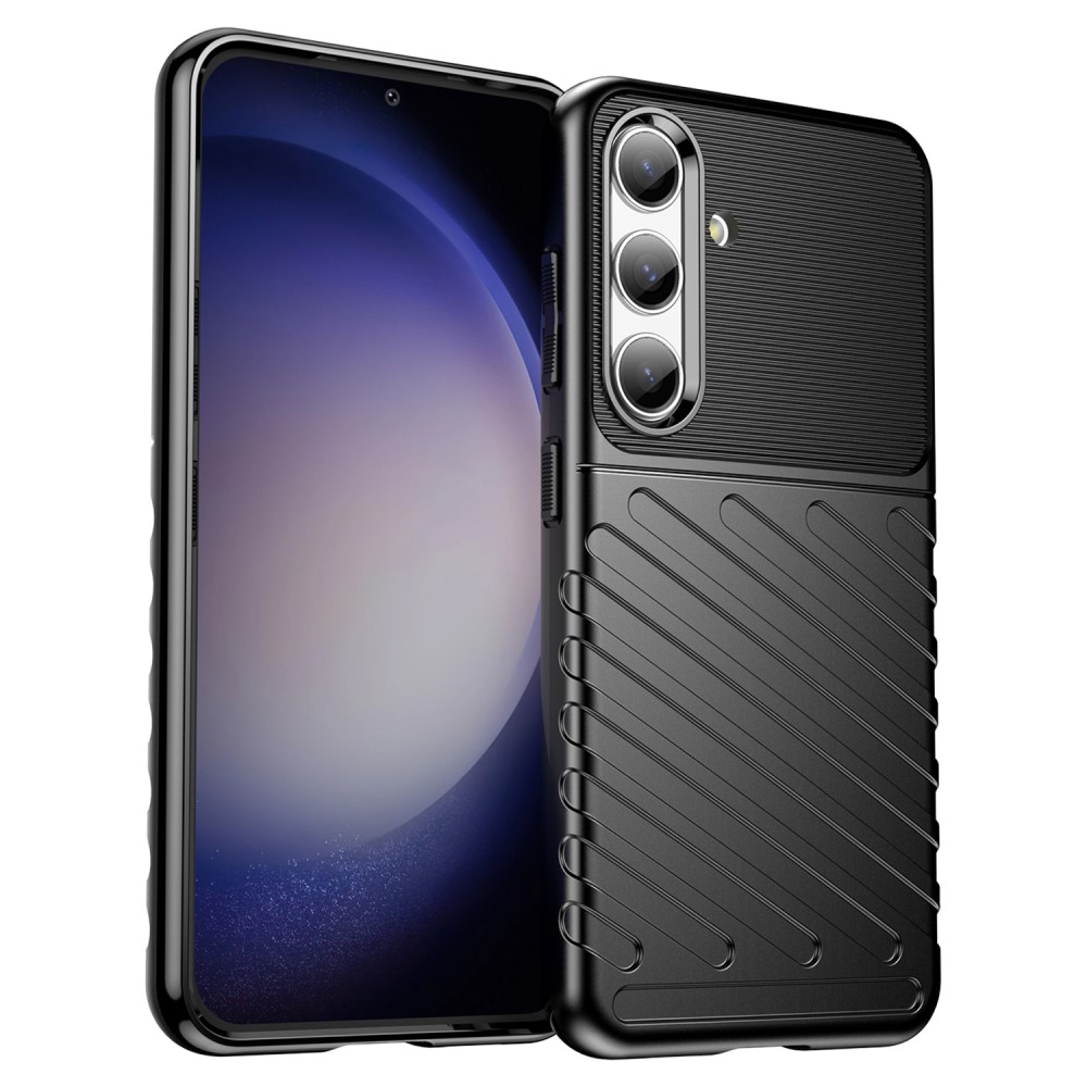  Samsung Galaxy S24 Skal Twill Textur Svart