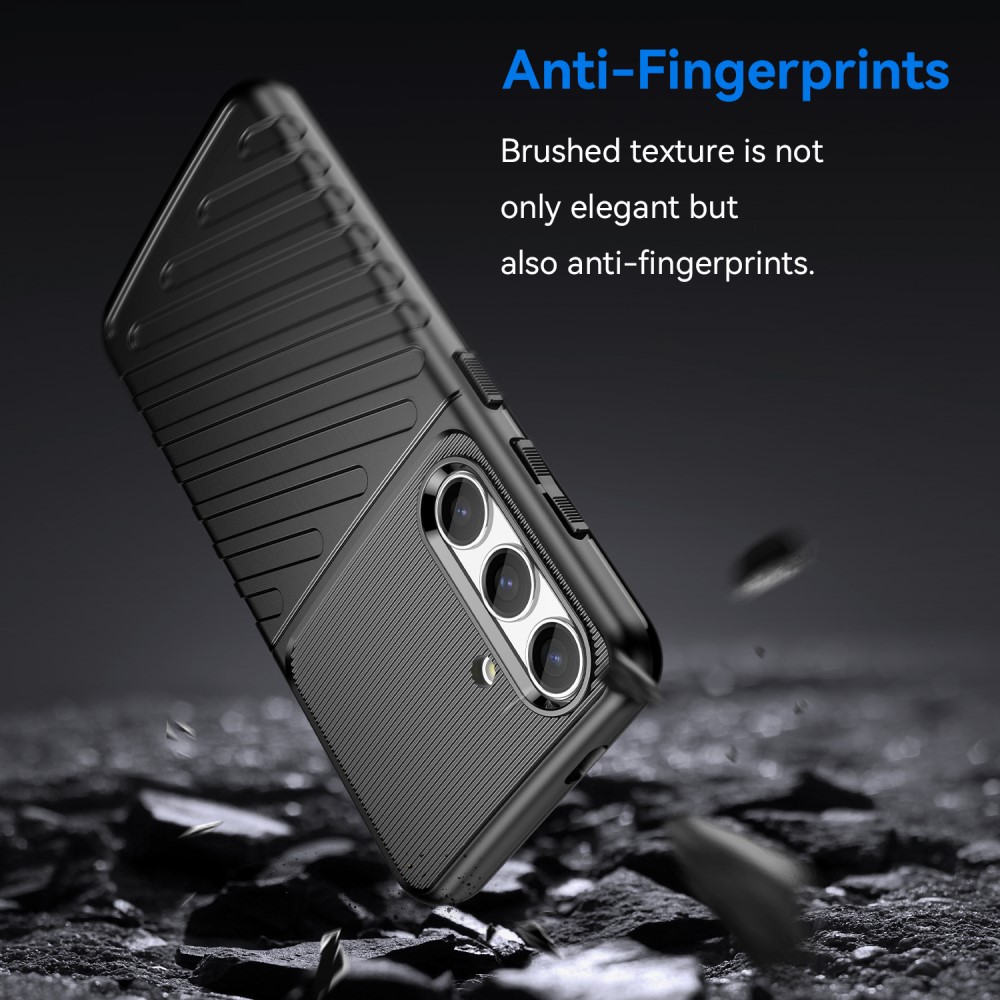  Samsung Galaxy S24 Skal Twill Textur Svart