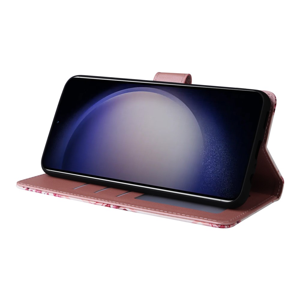  Samsung Galaxy S24 Fodral Marmor Textur Roséguld