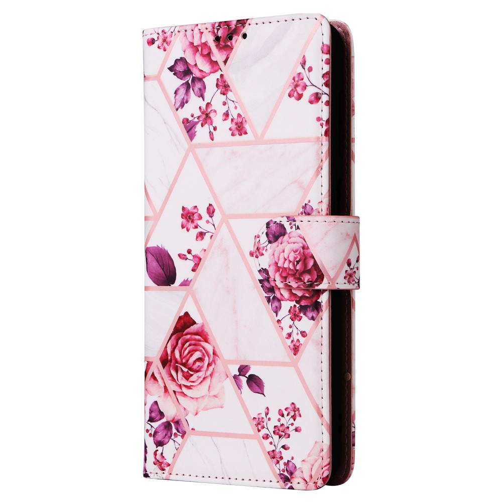  Samsung Galaxy S24 Fodral Marmor Textur Roséguld