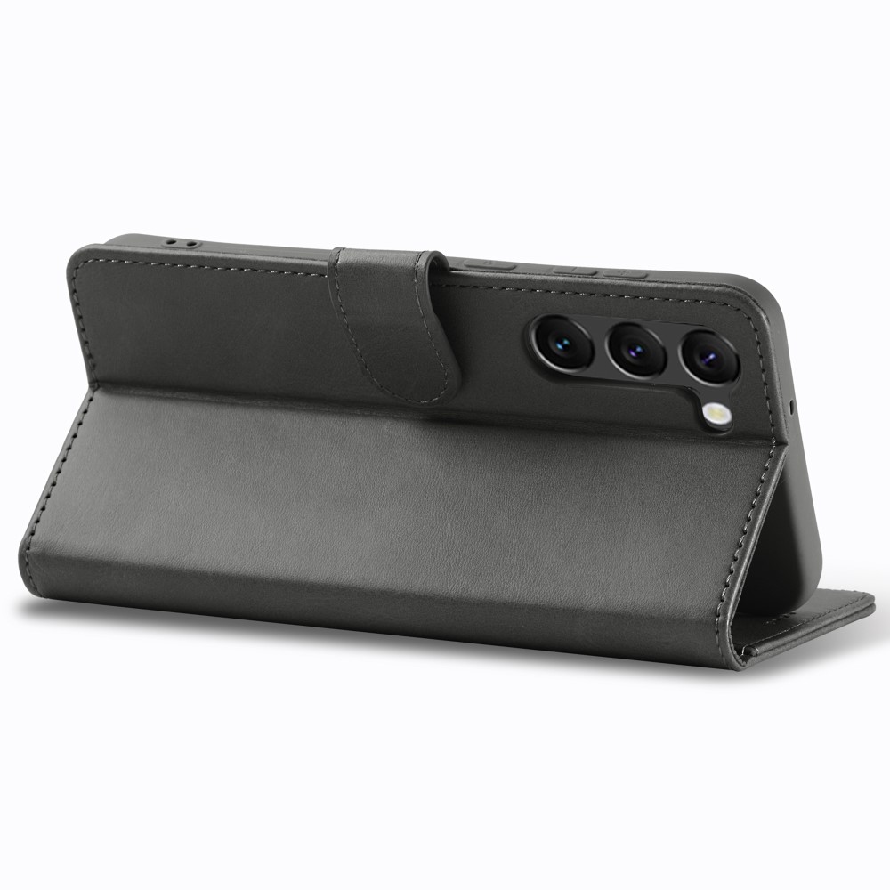 LC.IMEEKE LC.IMEEKE Samsung Galaxy S24 Fodral Läder Grå