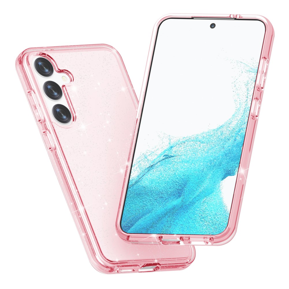  Samsung Galaxy S24 Skal Sparkling Glitter Rosa