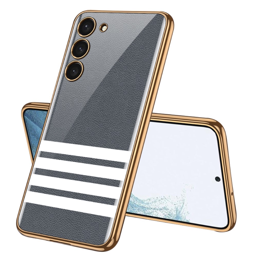 GKK GKK Galaxy S24 Skal Härdat Glas Electroplate Fyra Streck