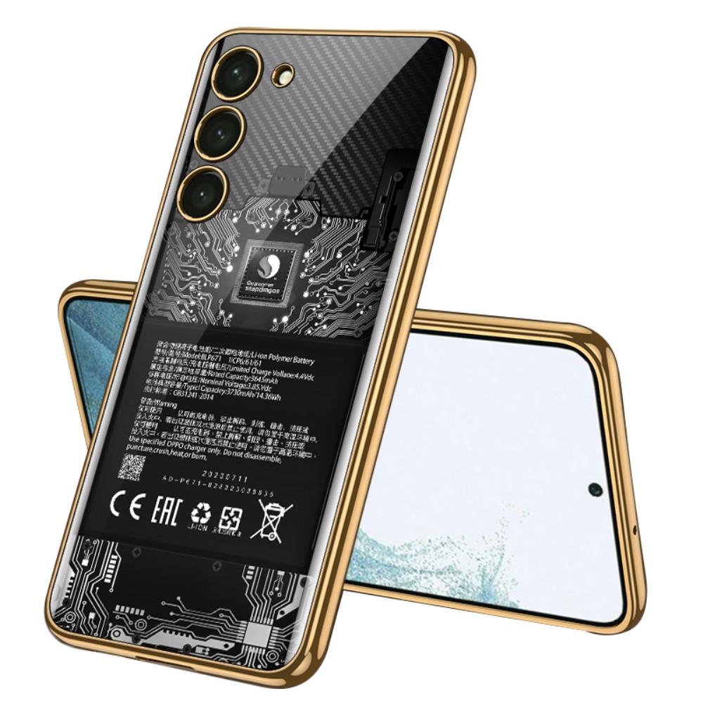 GKK GKK Galaxy S24 Skal Härdat Glas Electroplate Zero
