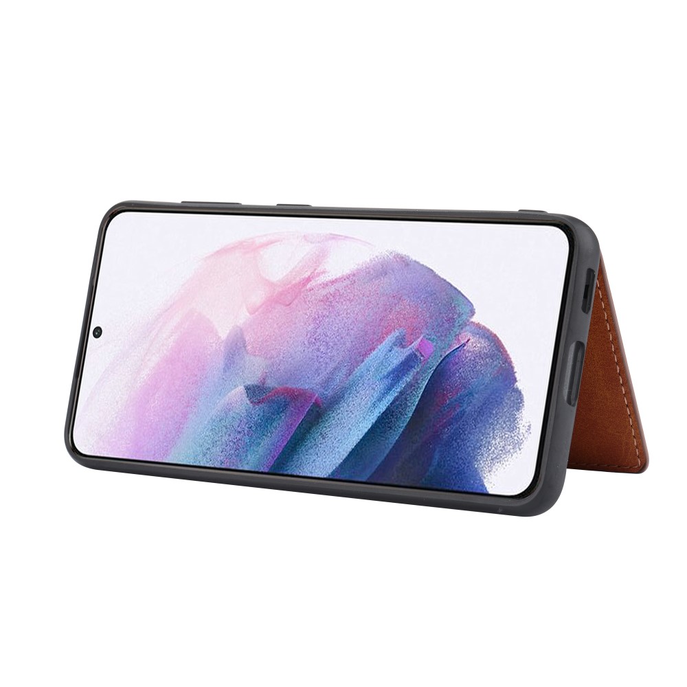  Samsung Galaxy S24 Skal Läder Med Plånboksfunktion Röd