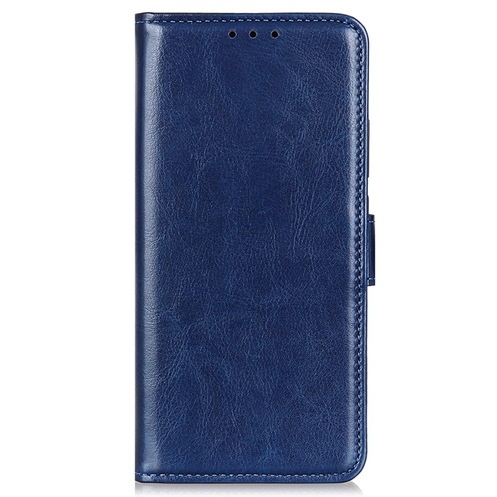  Galaxy S25 Plus / S24 Plus Fodral Crazy Horse Läder Blå