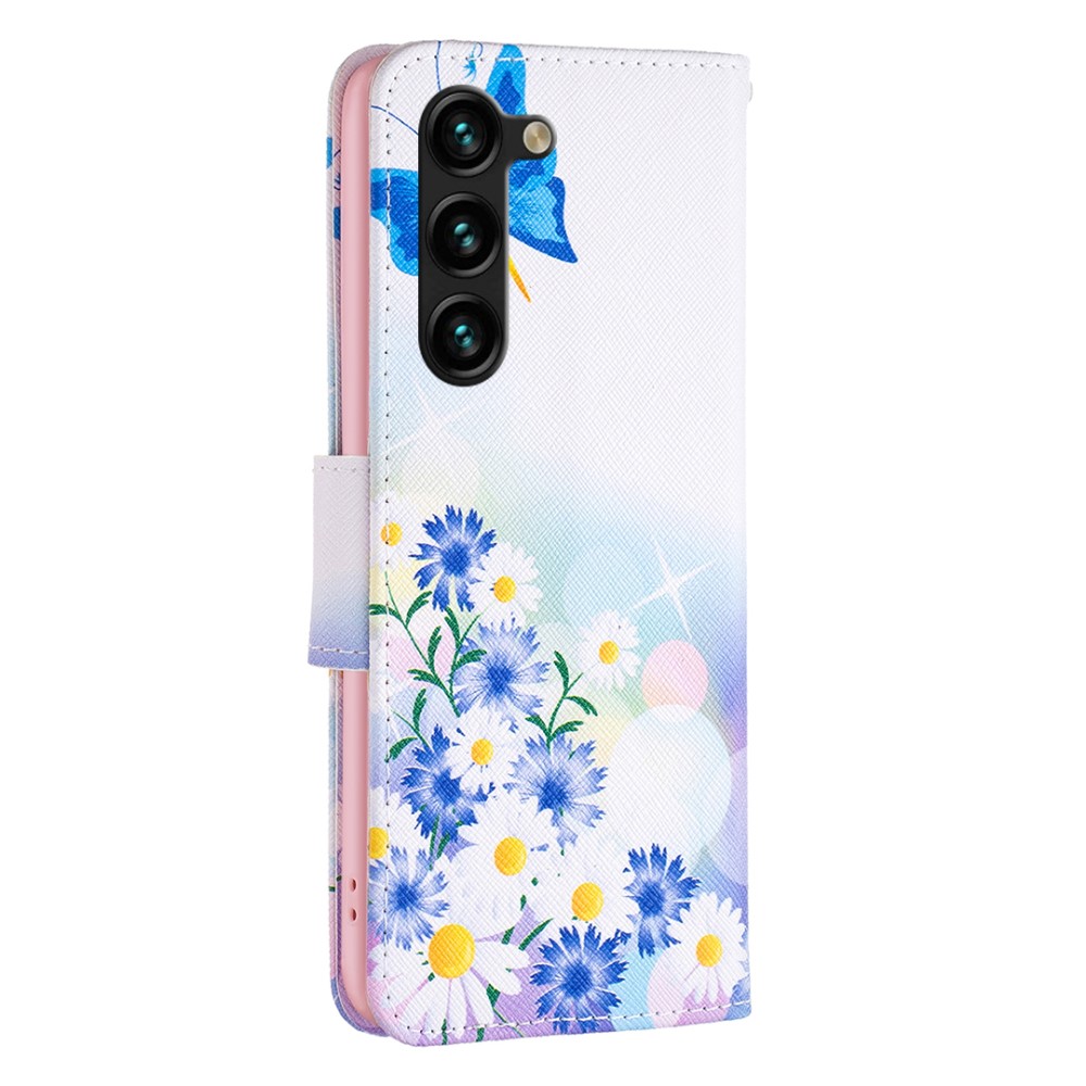  Galaxy S25 Plus / S24 Plus Fodral Med Tryck Fjäril/Blommor
