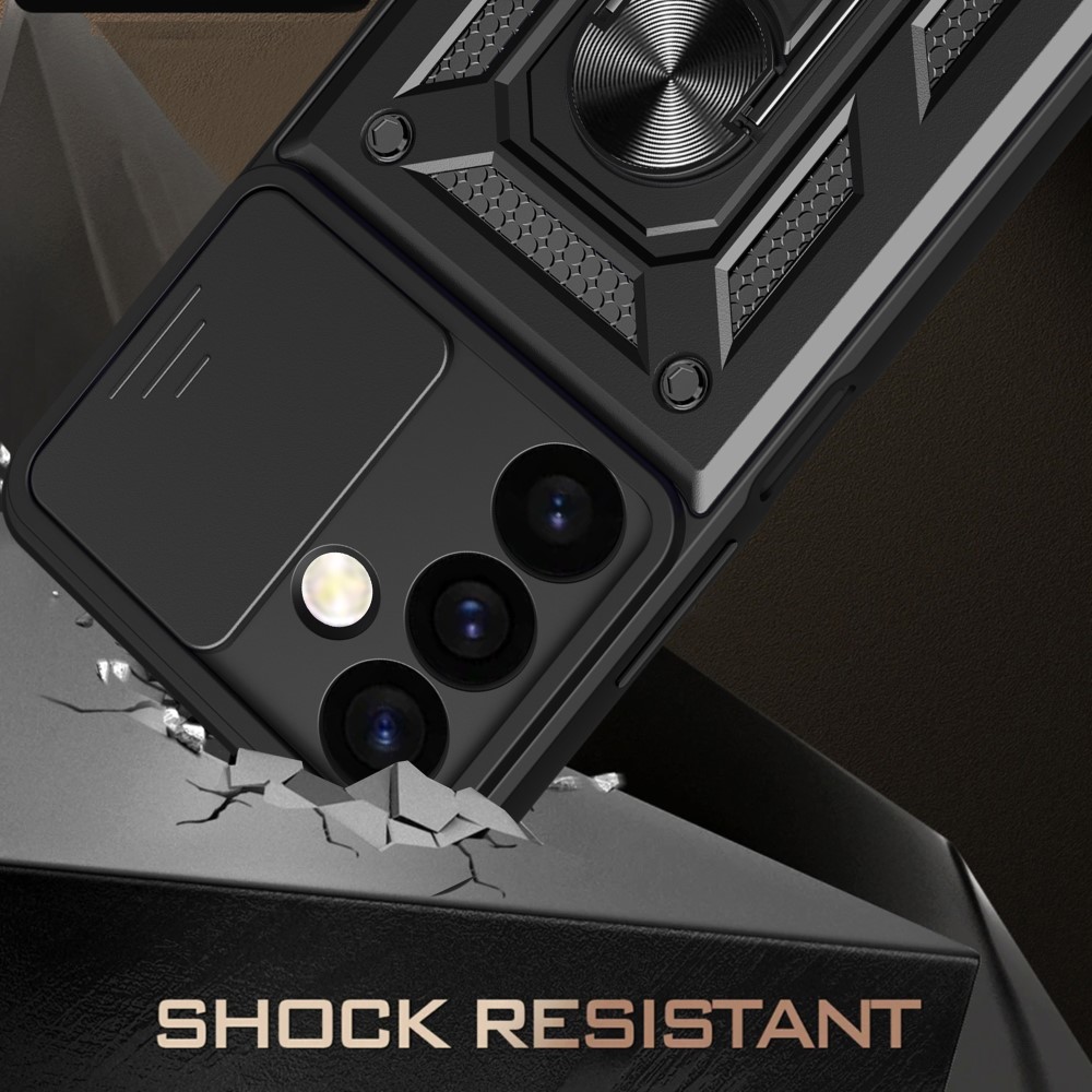  Samsung Galaxy S24 Plus Skal CamShield Hybrid Ring Svart