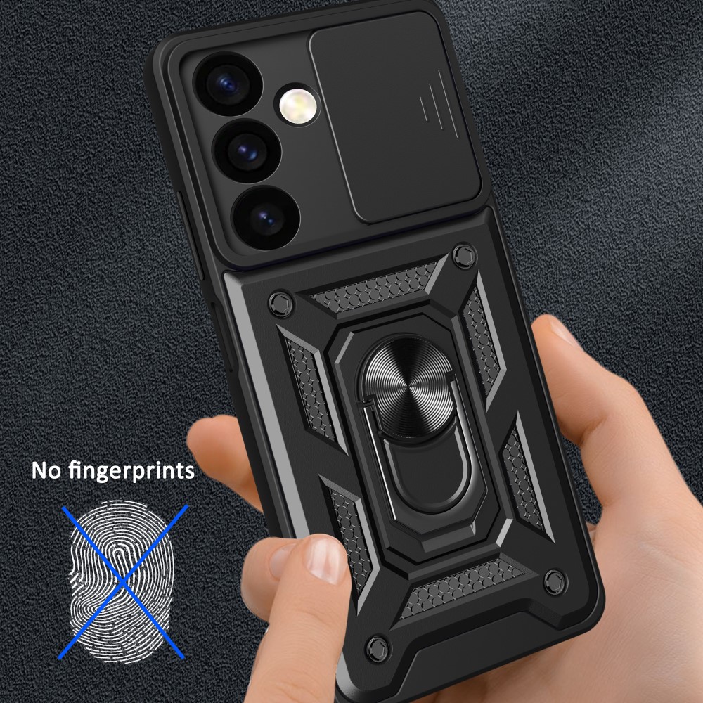  Samsung Galaxy S24 Plus Skal CamShield Hybrid Ring Svart