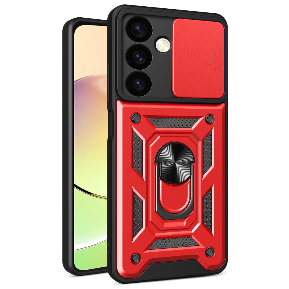  Samsung Galaxy S24 Plus Skal CamShield Hybrid Ring Röd