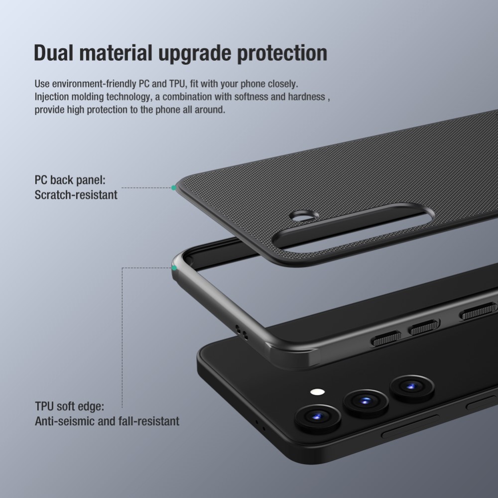 NILLKIN NILLKIN Galaxy S24 Plus Skal Frosted Shield Pro Svart