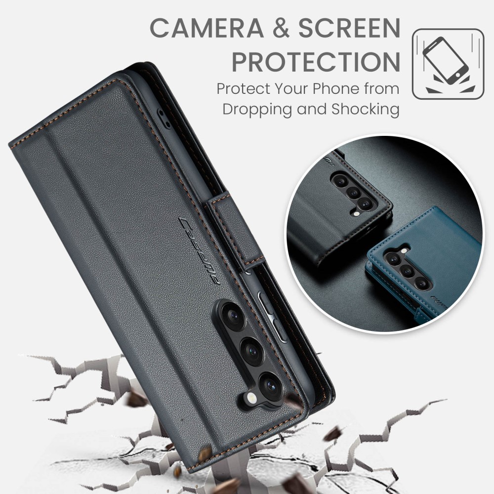 CASEME CASEME Galaxy S24 Plus Fodral RFID Läder Svart