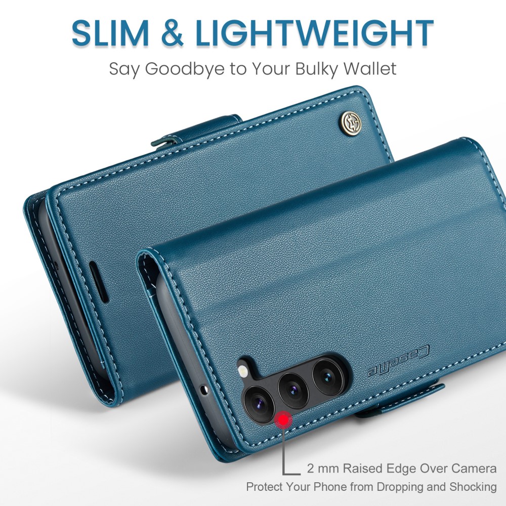 CASEME CASEME Galaxy S24 Plus Fodral RFID Läder Blå