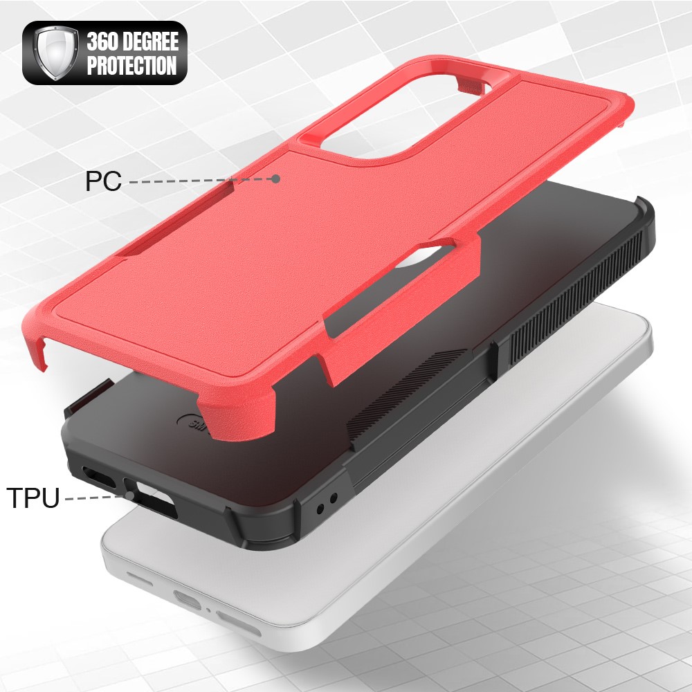  Galaxy S24 Plus Skal Xtreme Shockproof Hybrid Röd