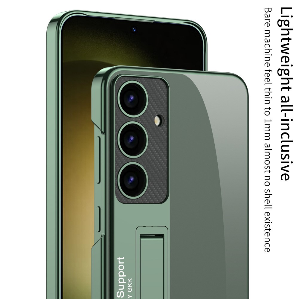 GKK GKK Galaxy S24 Plus Skal Hybrid Kickstand Mörk Grön