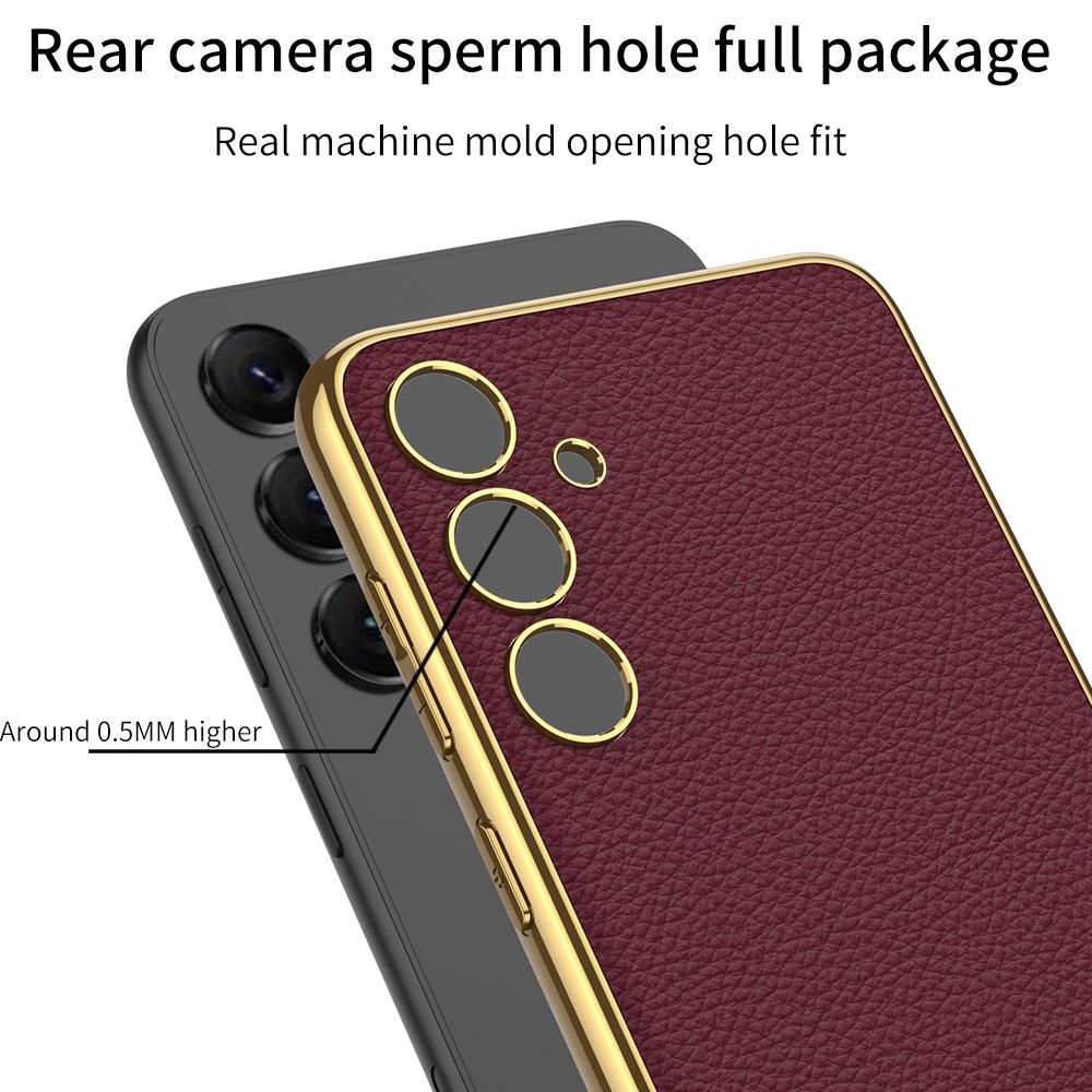 GKK GKK Galaxy S24 Plus Skal Hybrid Electroplate Kolfiber Textur