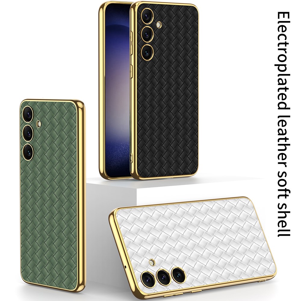 GKK GKK Galaxy S24 Plus Skal Vävd Hybrid Läder Lila