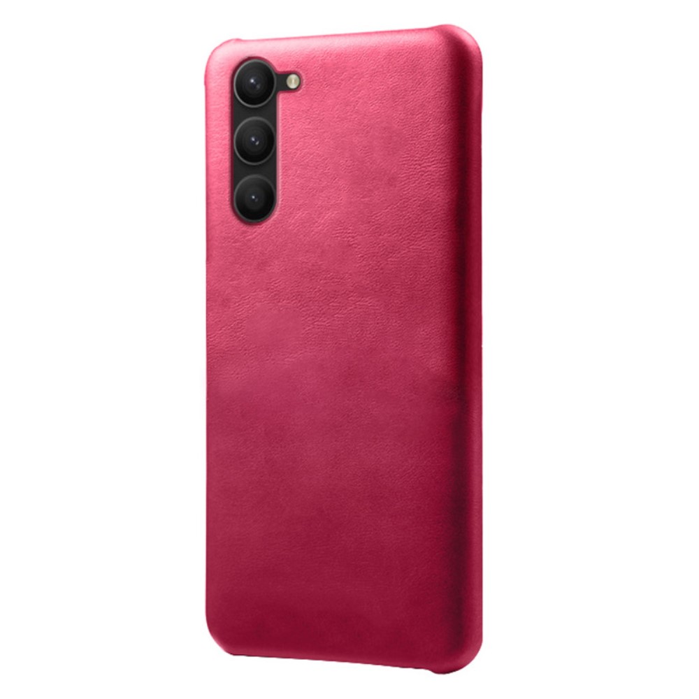  Samsung Galaxy S24 Plus Läderbelagt Skal Rosa