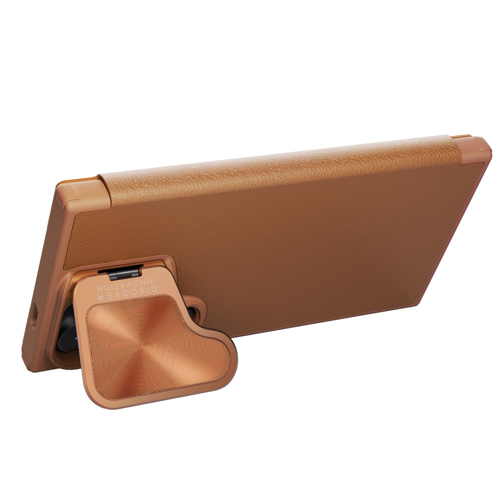NILLKIN NILLKIN Galaxy S24 Plus Fodral Qin Läder Cam Kickstand Brun