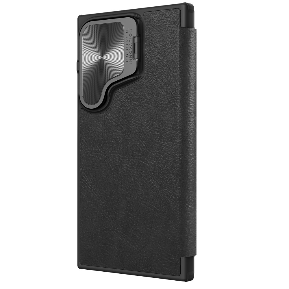 NILLKIN NILLKIN Galaxy S24 Plus Fodral Qin Läder Cam Kickstand Svart