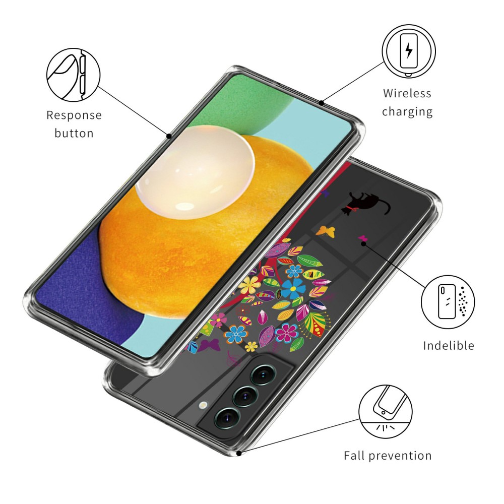  Samsung Galaxy S24 Plus Skal Med Tryck Blommigt Träd