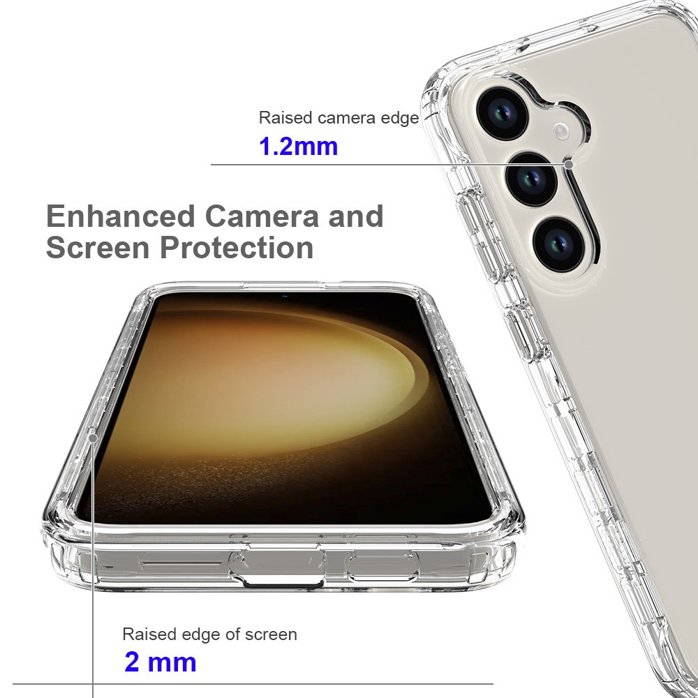  Samsung Galaxy S24 Plus 360° Shockproof Hybrid Skal Transparent